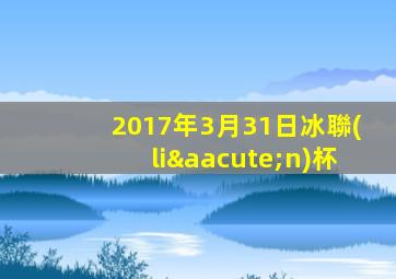 2017年3月31日冰聯(lián)杯