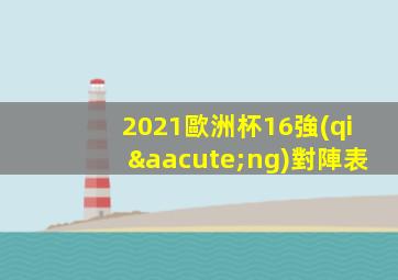 2021歐洲杯16強(qiáng)對陣表