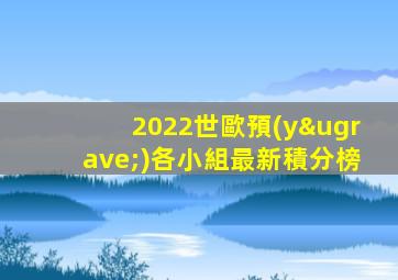 2022世歐預(yù)各小組最新積分榜