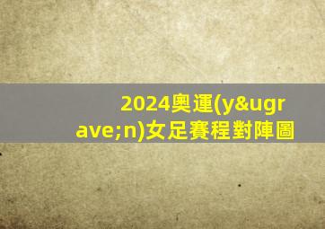 2024奧運(yùn)女足賽程對陣圖