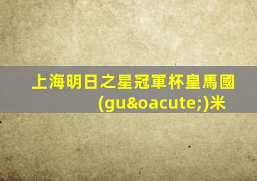 上海明日之星冠軍杯皇馬國(guó)米