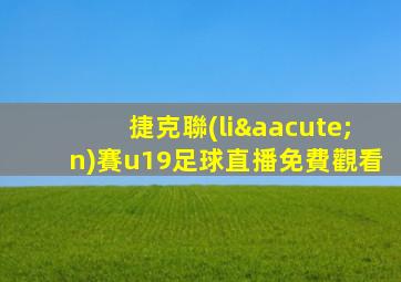 捷克聯(lián)賽u19足球直播免費觀看