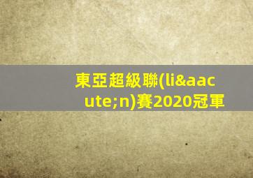 東亞超級聯(lián)賽2020冠軍