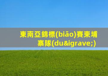 東南亞錦標(biāo)賽柬埔寨隊(duì)