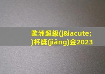歐洲超級(jí)杯獎(jiǎng)金2023