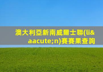 澳大利亞新南威爾士聯(lián)賽賽果查詢