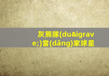 灰熊隊(duì)當(dāng)家球星