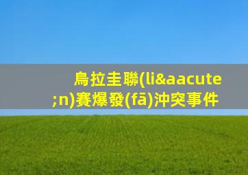 烏拉圭聯(lián)賽爆發(fā)沖突事件